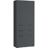 Notio Living Malika-Badkamermeubel - 4-deuren 1-lade - Antraciet