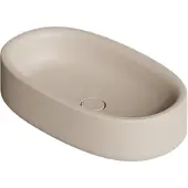Salenzi Waskom Idilla 60 cm Ovaal Mat Beige (incl. plug)