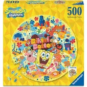 Ravensburger SpongeBob SquarePants Round Jigsaw Puzzle Welcome to Bikini Bottom (500 pieces) Puzzles