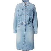 Levi's Blousejurk 'Long Sleeve A Line Western Jumpsuit' lichtblauw