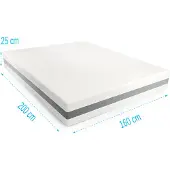 Droommatras Pocketvering-matras 7 comfort Prime 160x200 dikte 25 cm