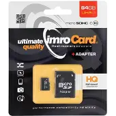 IMRO 4/16G ADP, 16 GB, MicroSDHC, Klasse 4, Zwart