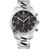 Alpina Startimer Piloot Heren Zilveren Horloge AL-372BW4S26B