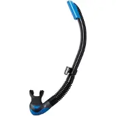 Tusa Platina II Hyperdry – Premium snorkel met Hyperdry-systeem en hypoallergene siliconen mondstuk – Lichtblauw/Zwart – SP-170QB FB