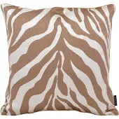 NOVÉE Sierkussen brown zebra | 45 x 45 cm | jacquard/polyester