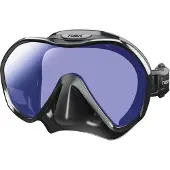 Tusa Zensee Pro - Premium duikmasker met geïntegreerde lens, panoramisch zicht, antireflecterende lens met UV420, licht en comfortabel - Zwart/Zwart - M1010S QBA