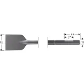 Rotec 6-kant Asfaltbeitel 90x400mm 6-kant ø19,0 met uitsparing - 2153535