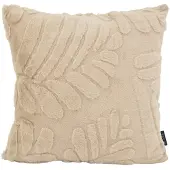 NOVÉE Furry leaves beige | 45 x 45 cm | kussenhoes | polyester