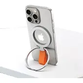 Rixus RXPH20SO Mobile Phone Holder With MagSafe Silver And Orange