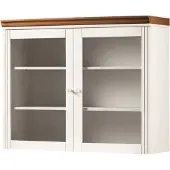 Notio Living Anita-Wandkast - Wit/Honing Grenen