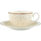 Villeroy & Boch Anmut Espressokopje Met Schotel - Espressokopjes Beenderporselein White - 24502 + 24505