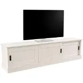 Loft 24 Tv-meubel Schröder Commode met 3 schuifdeuren, van massief dennenhout