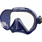 Tusa Zensee – Premium duikmasker met geïntegreerde lens, panoramisch zicht, lichtgewicht ontwerp en comfortabel draagcomfort – Donkerblauw – M1010 QID