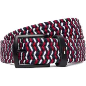 Tommy Hilfiger Riem 'DENTON 3.5' navy / rood / wit