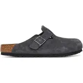 Birkenstock Muiltjes 'Boston LEVE' donkergrijs