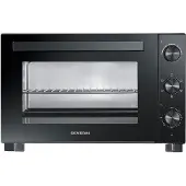 Severin TO 2076 Bak- en Toastoven – 46 Liter – Hetelucht – Pizzasteen – Draaispit – Zwart
