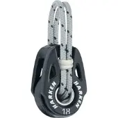 Harken Fly Narrow Head Pulley 18 Mm Zwart
