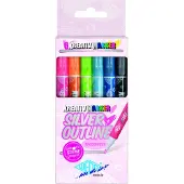 Wedo Creative Outline Markers 6-pak Zilver