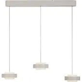 Schöner Wohnen Hanglamp Elmo, dimbaar, crème / amber, Woon-/ Eetkamer, metaal, Modern