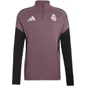 Adidas Real Madrid Trainingstrui 1/4-Zip 2025-2026 Paars Zwart Wit
