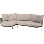 4SO Puglia organic chaise longue loungeset 2 delig terre