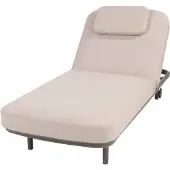 4 Seasons Outdoor Ligbed Milano Terre Kussens Hoofdsteun 4SO Sunbed Verstelbaar Bed Buiten Tuin