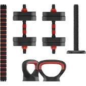 Ksix Dumbbell+barbell+kettlebell Kit 10kg Rood 10 kg