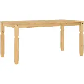 vidaXL Eettafel Corona 160x80x75 cm massief grenenhout