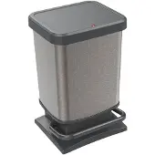 Rotho Paso pedaalemmer - prullenbak 20L - BPA vrij - grijs