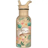 SASSI JUNIOR Kinderdrinkfles 500 ml RVS met rietje - Diverse patronen