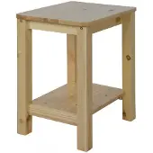 Homestyle4u Nachtkastje - Bijzettafel - Hout naturel