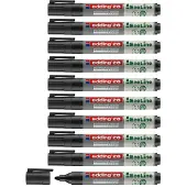 Edding 28 EcoLine whiteboardmarker, ronde punt, navulbaar, zwart, 10 st.
