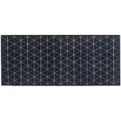 MD-ENTREE MD Entree - Design mat - Universal - Triangle Silver - Vloerkleed - Antislip - Machine wasbaar - 67 x 150 cm