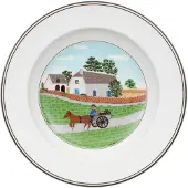 Villeroy & Boch 6x Villeroy & Boch Ontwerp Naif, Bord, Veelkleurig