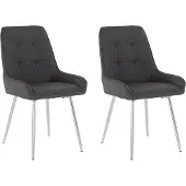 Notio Living Juri-Stoel - 2 Pack - Antraciet