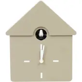 Housevitamin – Unieke Koekoeksklok Taupe – Wandklok & Kastklok – Modern – Zowel Ophangen als Neerzetten – 24×27×9 cm – Geschenk van het Jaar 2026!