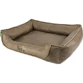 Gebr. De Boon Nap'zzz divan leatherlook duo donkerbruin/bruin 100x80 cm Napzzz