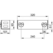 Keuco - Badkamer plank, lengte 32 cm, wit 24954510000