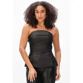 Neo Noir Dames Tops & T-shirts Taleen Dull Sateen Top - Zwart - Maat 38