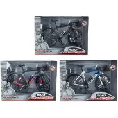 VAN MANEN Racefiets speelgoed fiets die-cast multicolor 20,5cm speelgoed.