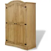 vidaXL Kledingkast Mexicaans grenenhout Corona-stijl 2 deuren