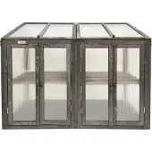 Lendo Online Kweekkas 120x49x97,5 cm Vurenhout PC Grijs