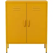 Lendo Online Dressoir Metaal 80x40x100 cm Geel