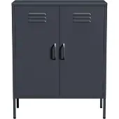 Lendo Online Dressoir Metaal 80x40x100 cm Antraciet