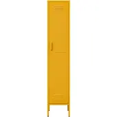 Lendo Online Lockerkast Metaal 35x50x180 cm Geel
