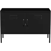Lendo Online TV Meubel Metaal 100x40x65 cm Zwart