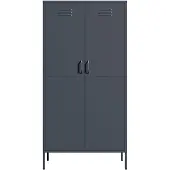 Lendo Online Lockerkast Metaal 90x50x180 cm Antraciet