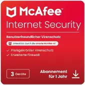 McAfee Internet Security | Beveiliging voor 3 Apparaten | Windows, Mac, Android &amp; iOS