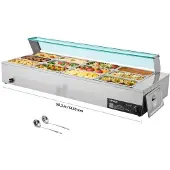 Vevor Commerciële Voedselverwarmer (12 x 1/3 Maat Containers)