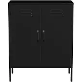 Lendo Online Dressoir Metaal 80x40x100 cm Zwart